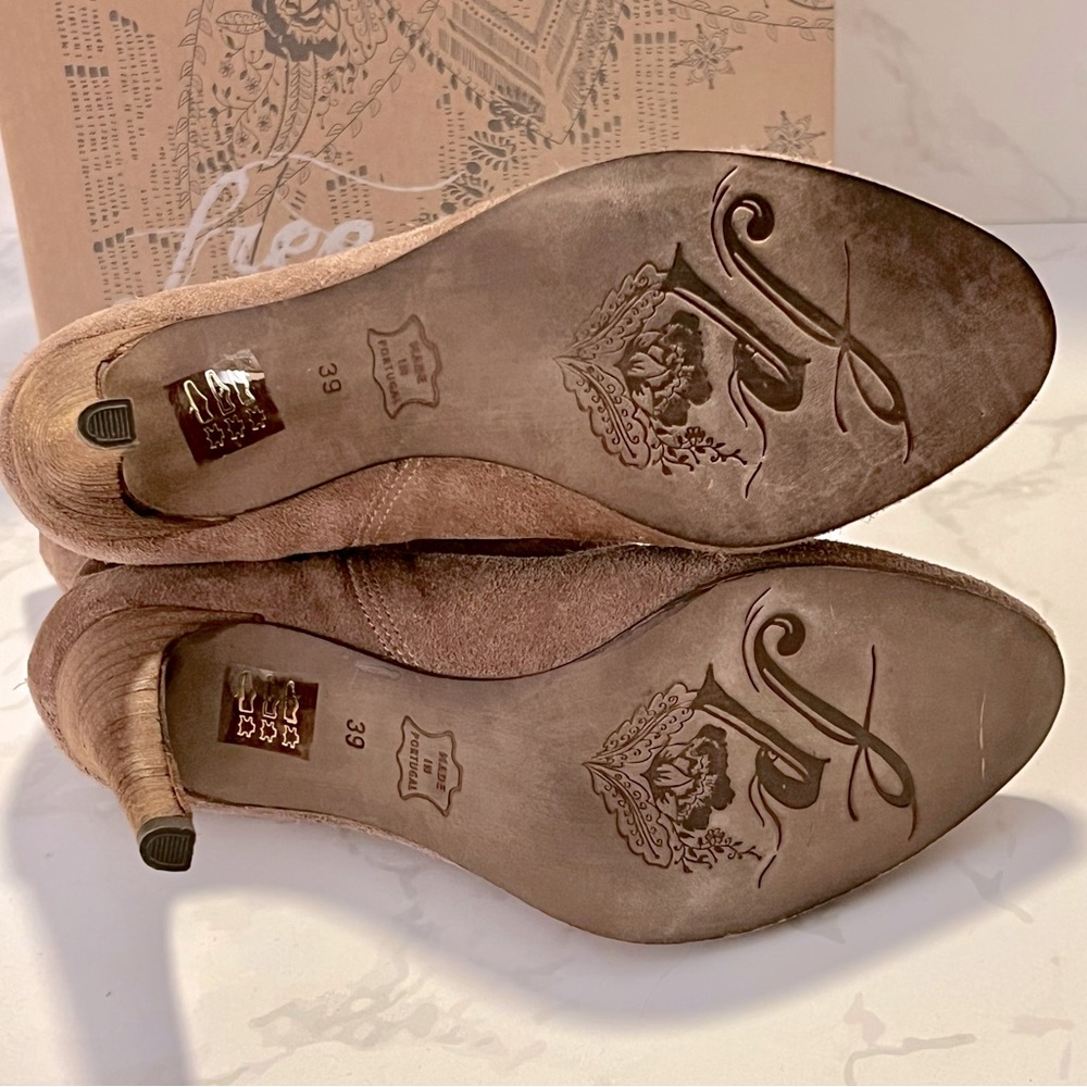 NEW! Free People Suede Heel Boots - Picture 9 of 11
